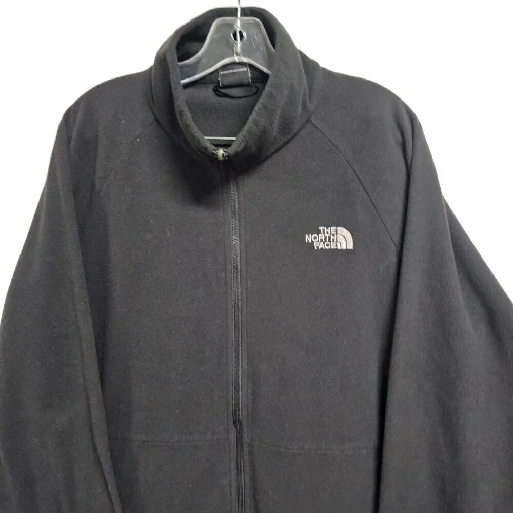 The North Face Full Zip Fleece Jacket Men Size L Black
